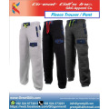 Pantalón de felpa suave unisex personalizado / pantalones de chándal de gimnasio / pantalón de jogging